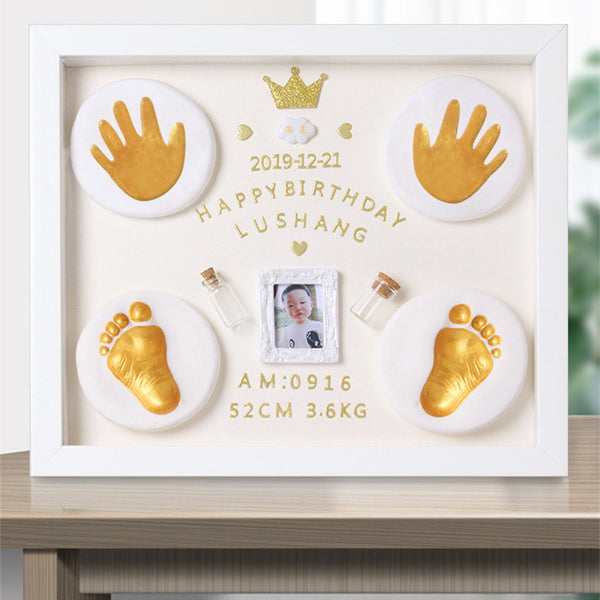 Baby Hand And Foot, Children's Hand And Foot, Diy Anniversary Photo Frame